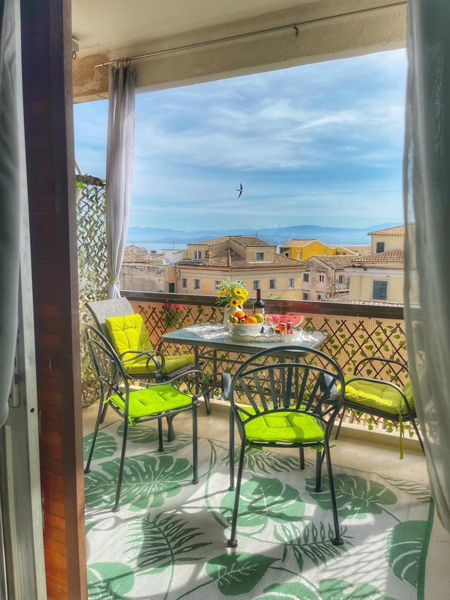 Corfu Panoramic View All The City Exterior foto